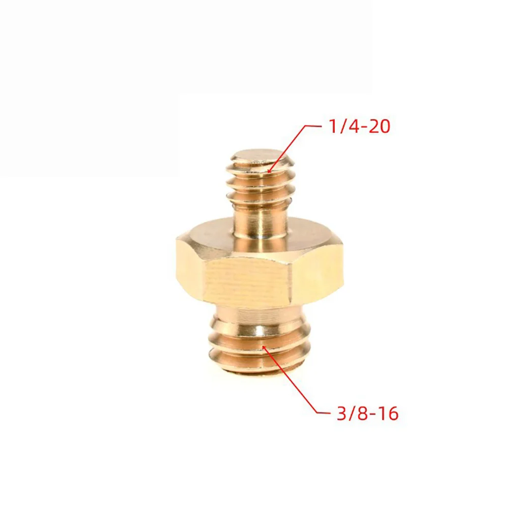Doppel Kopf Kamera Schraube Adapter Converter 1/4 "zu 1/4 oder 3/8" Männlich zu Männlich Edelstahl für Einbeinstativ stativ Käfig Schraube Pack – Detail 15