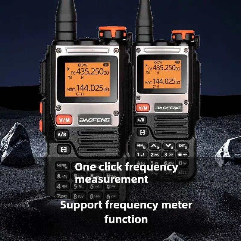 

Baofeng UV-K61 Tri Band Ham Radio 999CH UHF VHF NOAA FM Walkie Talkie, Long Range Handheld Two Way Radio with Type-C Charging