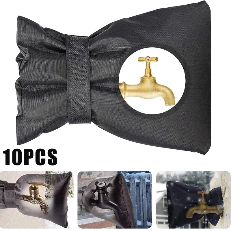 Outdoor Faucet Cover Socks for Winter Freeze Protection Tap Protector Faucet Socks Thickened Cotton Hose Bib Covers Waterproof