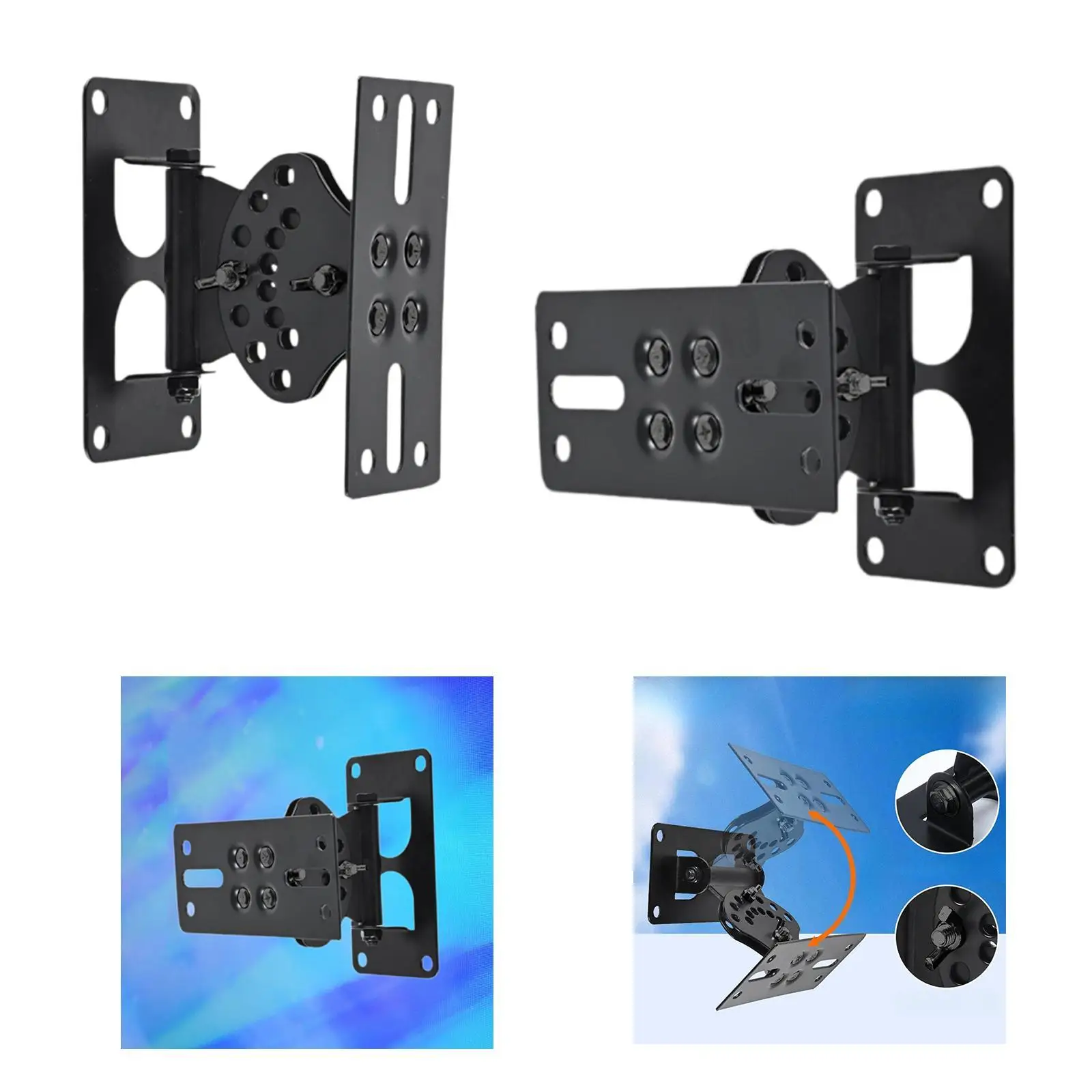 스피커 벽/천장 마운트 쉬운 설치 강력한 하중 베어링 헤비 듀티 범용 홈 서라운드 사운드 시스템 스피커 홀더