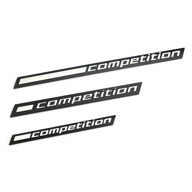 3D ABS Black Competition Logo Rear Boot Trunk Emblem Badge Sticker Decals For BMW M1 M3 M4 M5 M6 X1M X3M X4M X5M X6M