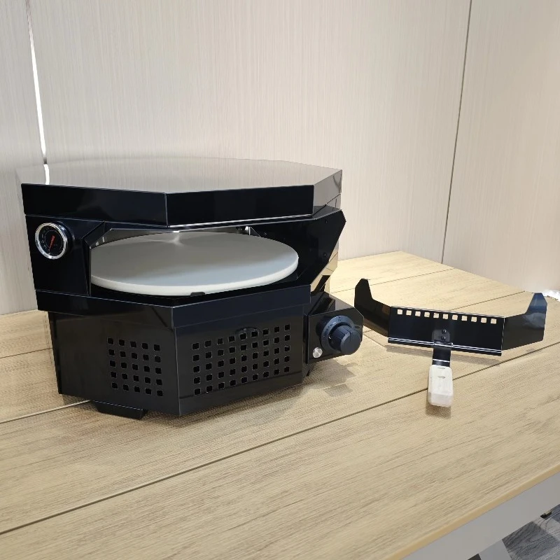 Modern outdoor gas pizza oven portable stainless steel multifunctional propane independent 14 inch automatic rotation