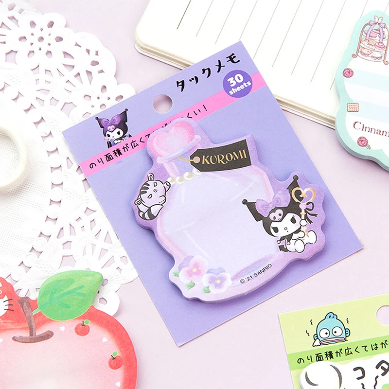 30Sheets Kawaii Sanrio Hello Kitty Convenience Book Mylody Kuromi Cinnamoroll Sticky Notes Cute Paste Notepad Student Stationery