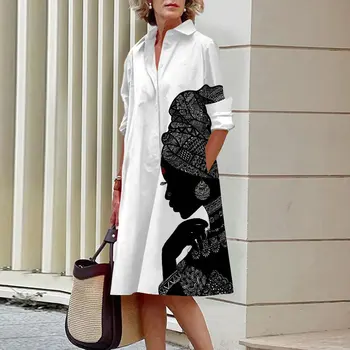 Nuovi abiti estivi da donna Carattere di moda Modello artistico Allentato di grandi dimensioni Temperamento casual Pendolare Gonna lunga irregolare Top