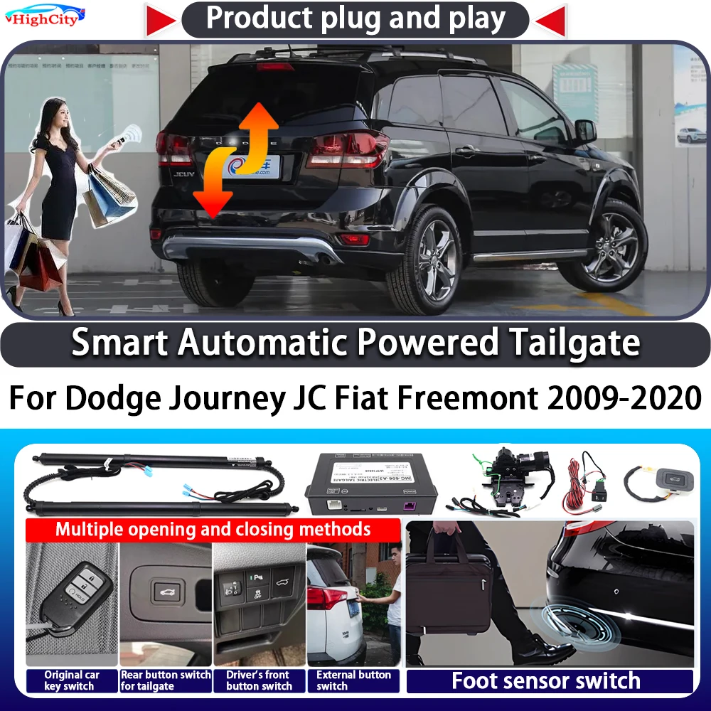 

For Dodge Journey JC Fiat Freemont 2009-2020 Smart Automatic Powered Tailgate Key Trunk Dodge Close Kit Electric Power Tailgate