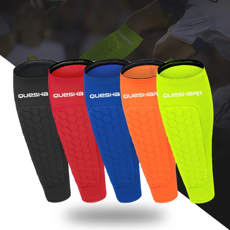 2Pcs Sports Honeycomb Legging Covers Shin Guard Pad Running Calf Protective Gear Shield Sleeves Leg Support Guard Men Women Kids