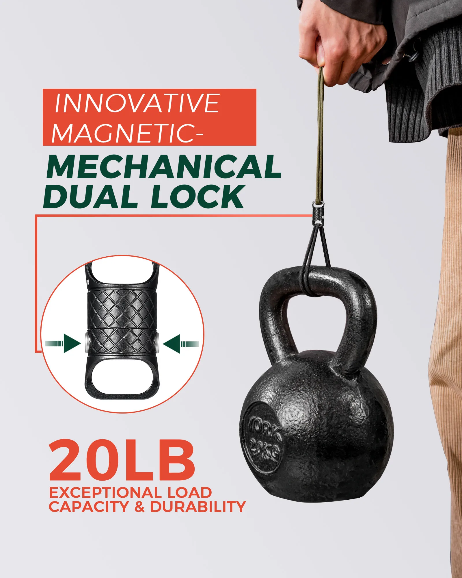 key clip Magnetic Quick Release Keychain,Detachable Magnet Carabiner Clip Pull Apart Key Chain for Men Women-Secure Lock System