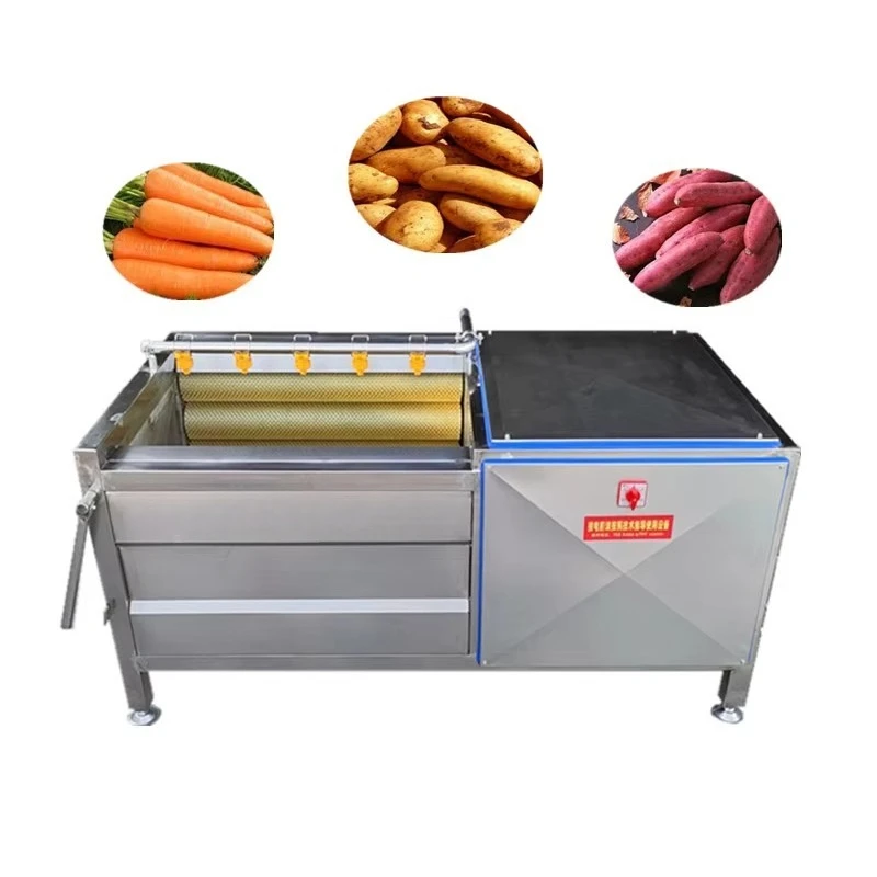 

Ultron Automatic Root Vegetable Washing Machine Beetroot Cleaning Machine Brush Roller Fresh Maniocca Washing Machine