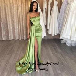 NFYN Green Stain Elegant Wedding Party Dress Sweetheart Spaghetti Strap Celebrity Dresses Special Occasion Dress Customized