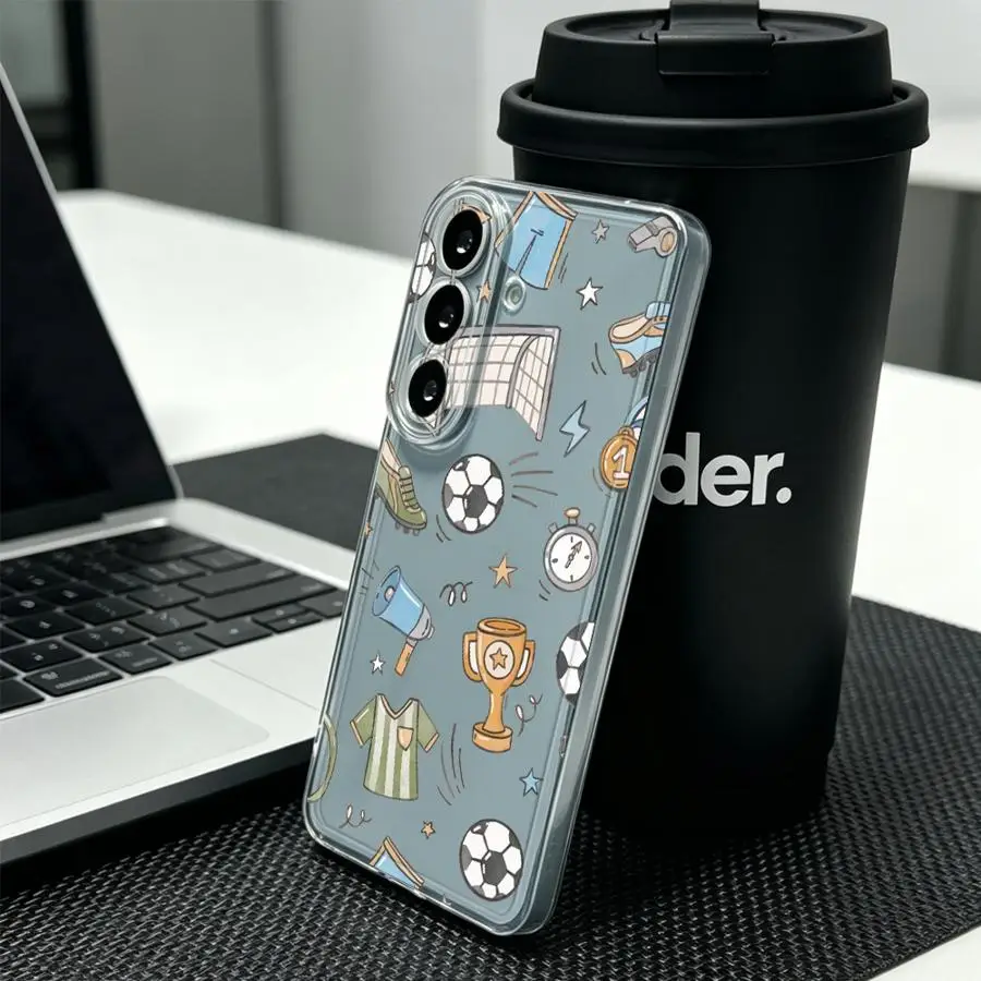 Case for Samsung Galaxy A26 A24 A34 A35 A54 A15 A36 A27 A14 A16 A33 A52 A56 A50 A52 A31 A55 A23 A25 A51 Phone Cover Soccer Goal