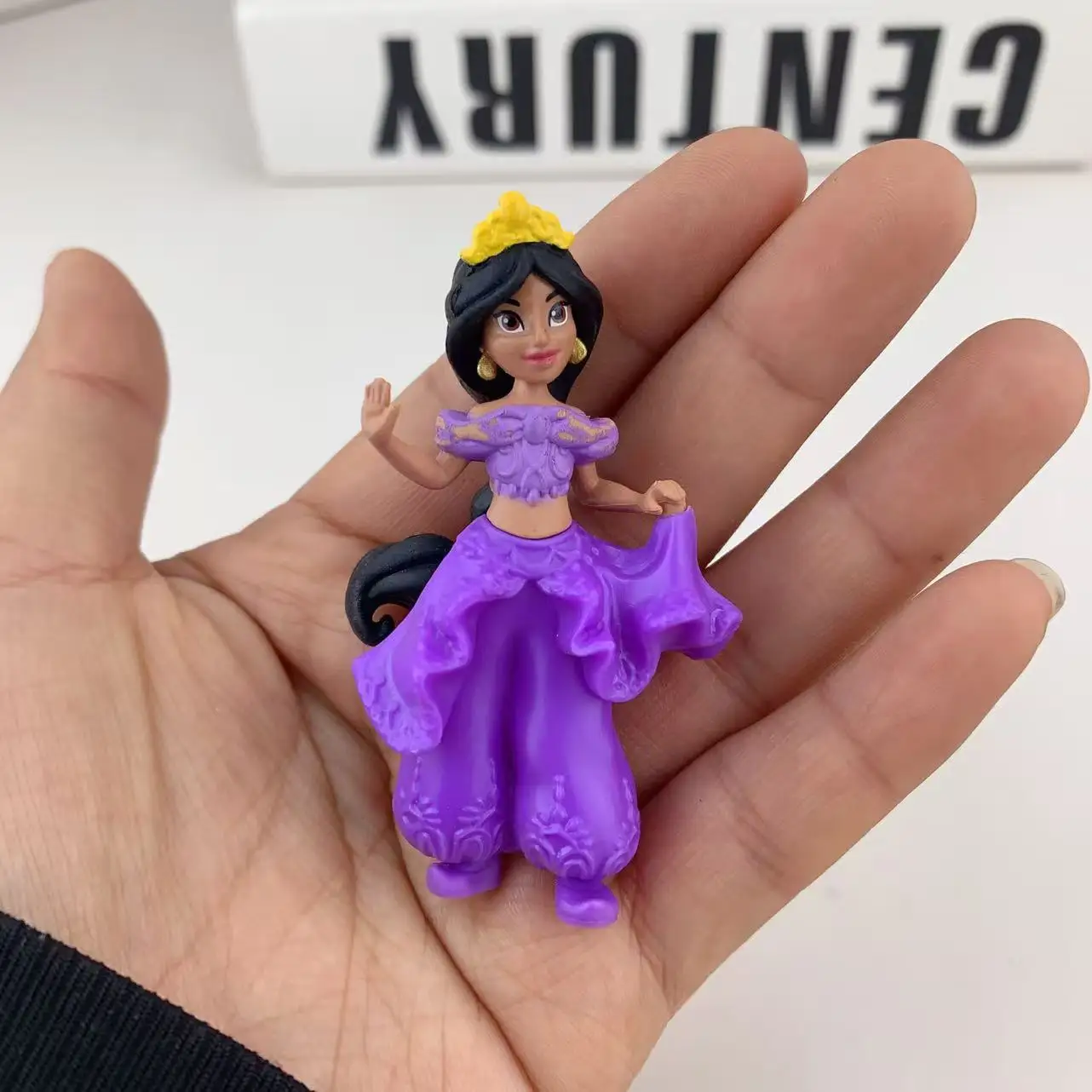 ديزني الأميرة ارييل رابونزيل سنو وايت مولان ياسمين بوكاهونتاس شخصيات الحركة الصغيرة دمى كعكة توبر هدايا عيد ميلاد للأطفال #4