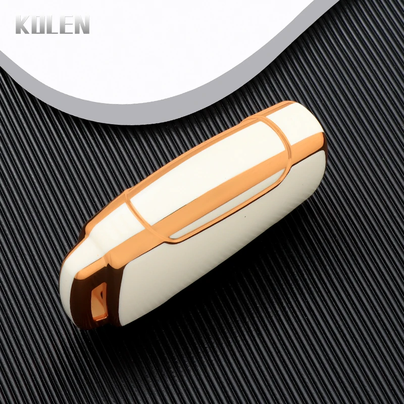 TPU Car Flip Key Cover Case Shell Fob For SsangYong Kyron 2 Sanka Actyon Korando Tivoli Rexton Keyless Protector Holder Keychain