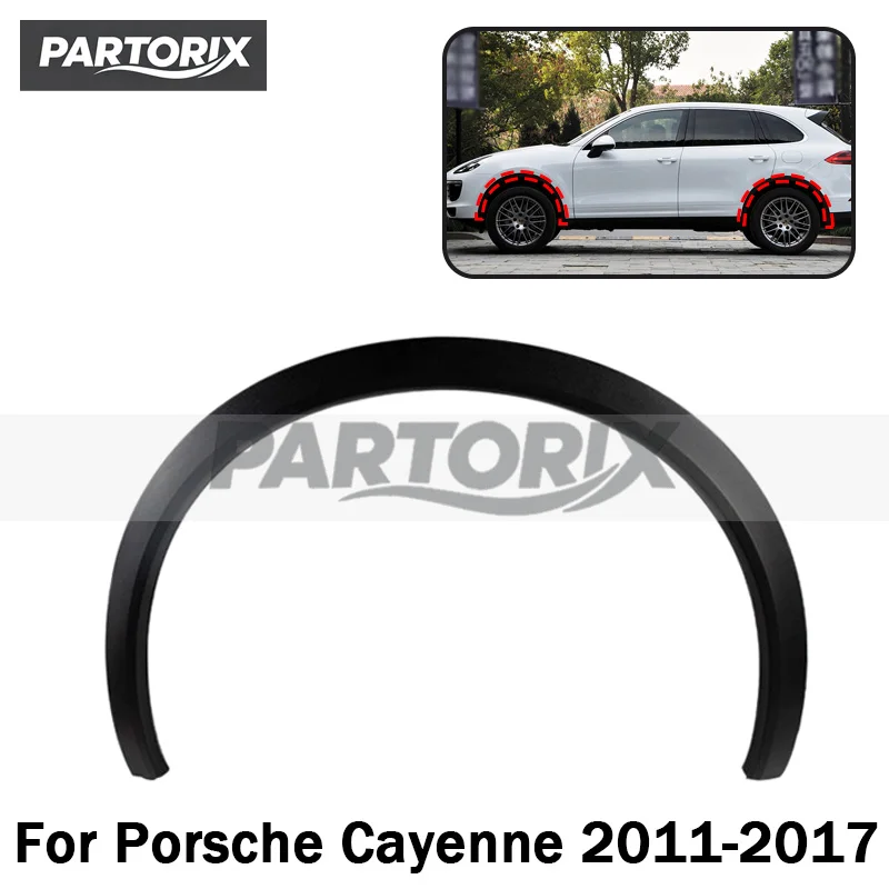 Front Rear Wheel Arch Trim Fender For Porsche Cayenne 2011‑2017 Wheel Arches Trim Wheel Eyebrow Extension