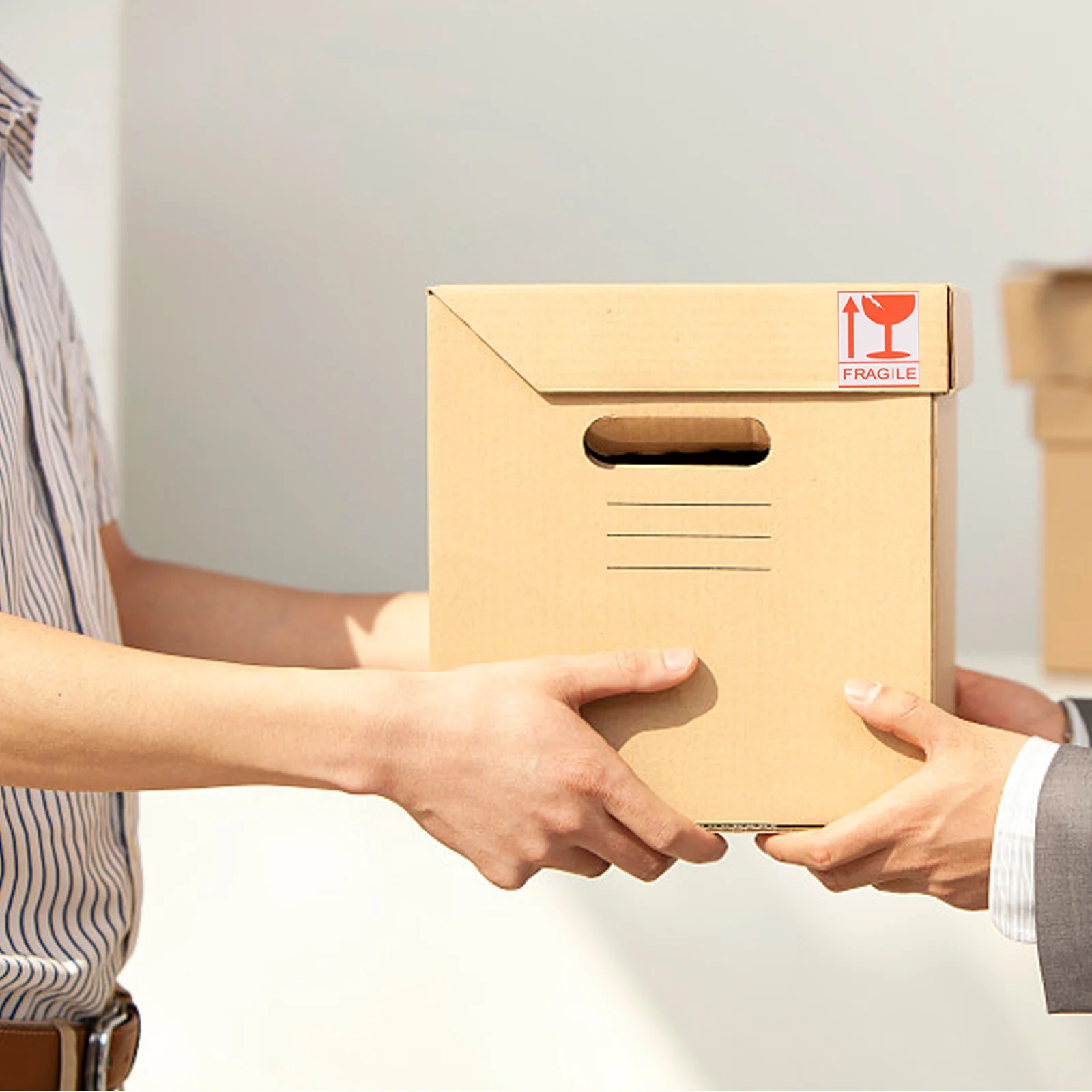 258 Pcs Fragile Warning Stickers Labels Packaging Shipping 80g Mirror Paper Caution Pallet