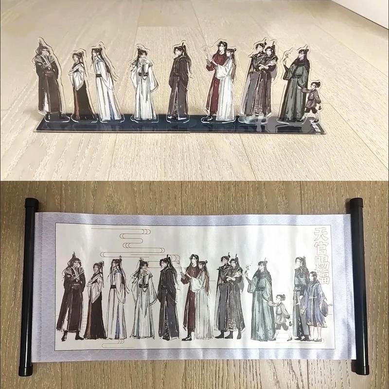 New Heaven Official\'s Blessing Large Acrylic Stand Tian Guan Ci Fu Xie Lian, Hua Cheng Comic Characters Scroll Cosplay Gift