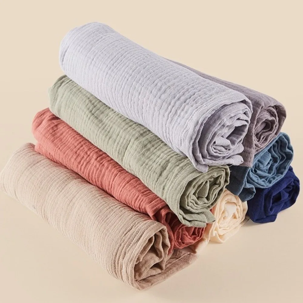 Breathable Breastfeeding Cover Cotton Muslin Full Coverage Nursing Feeding Scarf Apron Style Lightweight Muslin Nursing Cover