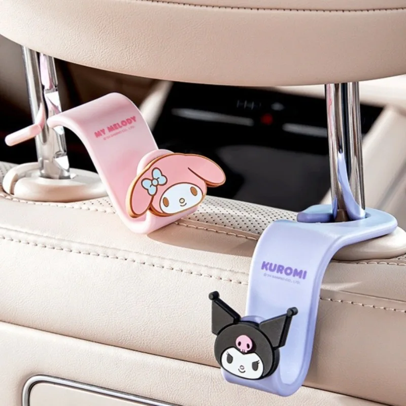 سانريو كورومي مرحبا كيتي بلدي ميلودي الوردي Kawaii السيارات السنانير لطيف مقعد السيارة السنانير الكرتون اكسسوارات الديكور الداخلي للسيارة