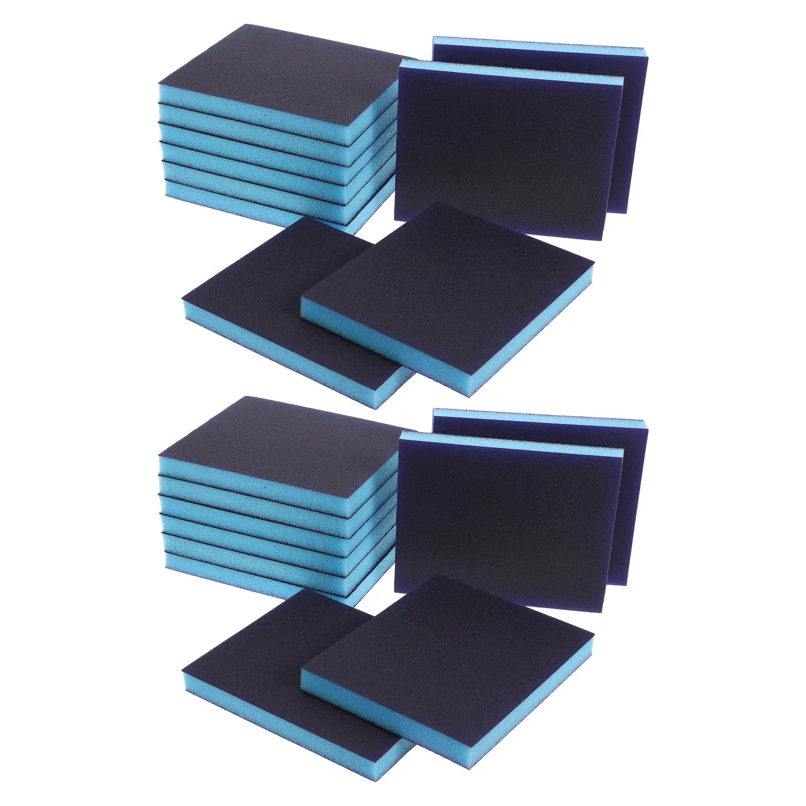 20Pcs Double Sided Sanding Sponge Hand Block 180 240 Grit Fine Coarse for Drywall Wood Metal Paint Stripping Polishing Pads view 6