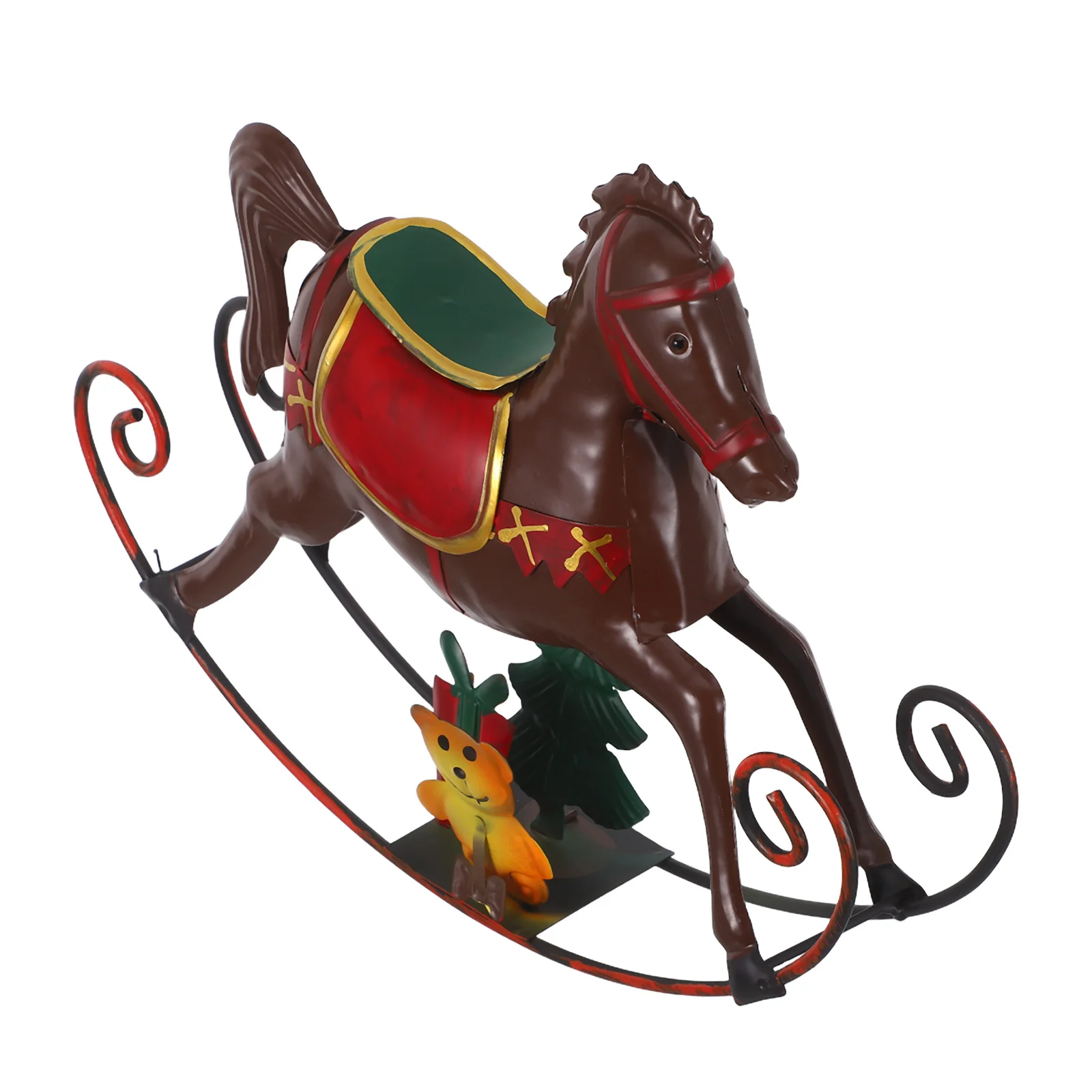 

Rocker Animal Horse Statue Christmas Table Decoration For Home Living Room Desktop Horse Rocker Sculpture Centerpiece