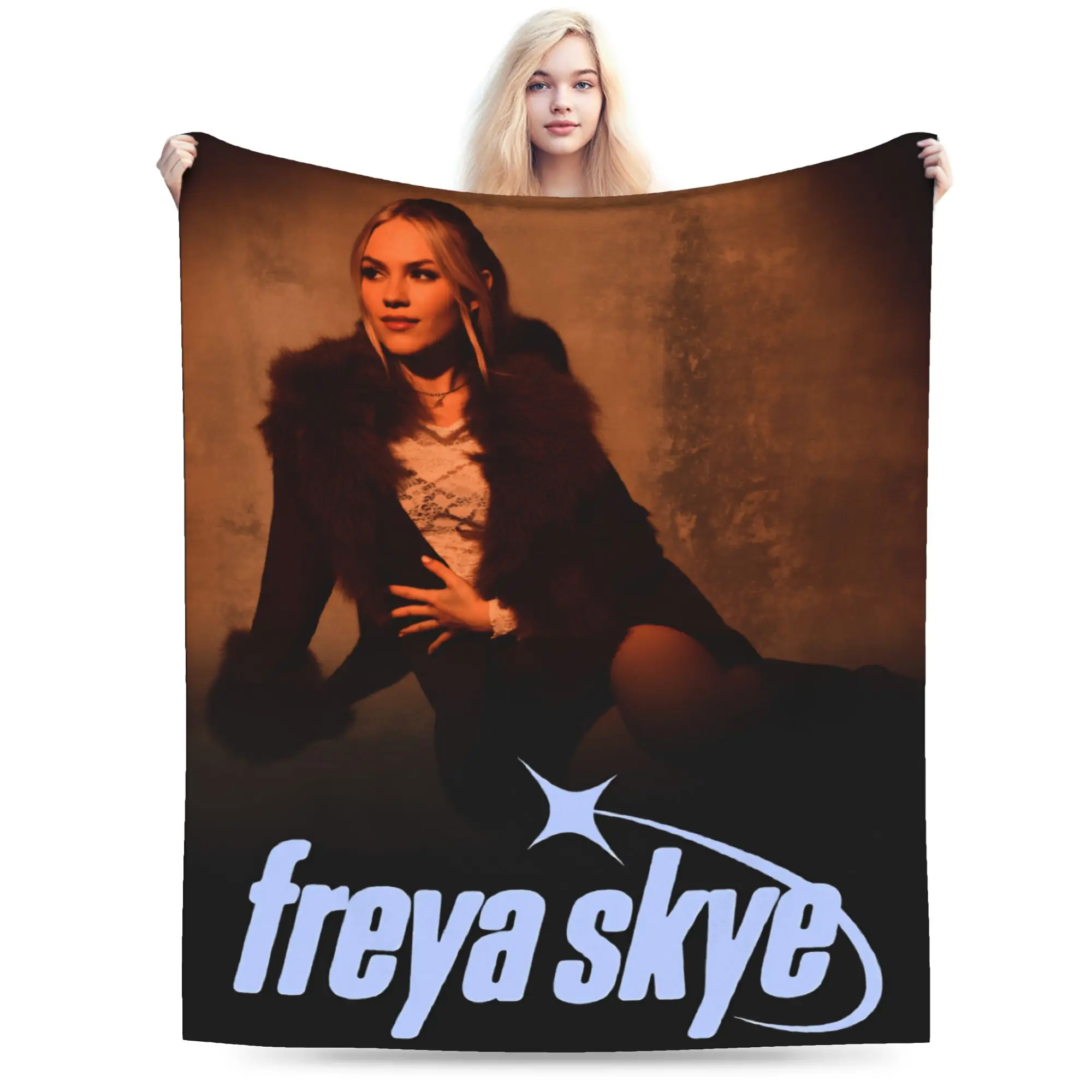 Freya Skye British Singer Actress Super Warm Blanket  Kids Adult Plush Throw Blanket Print Living Room Bedspread Sofa Bed Cover