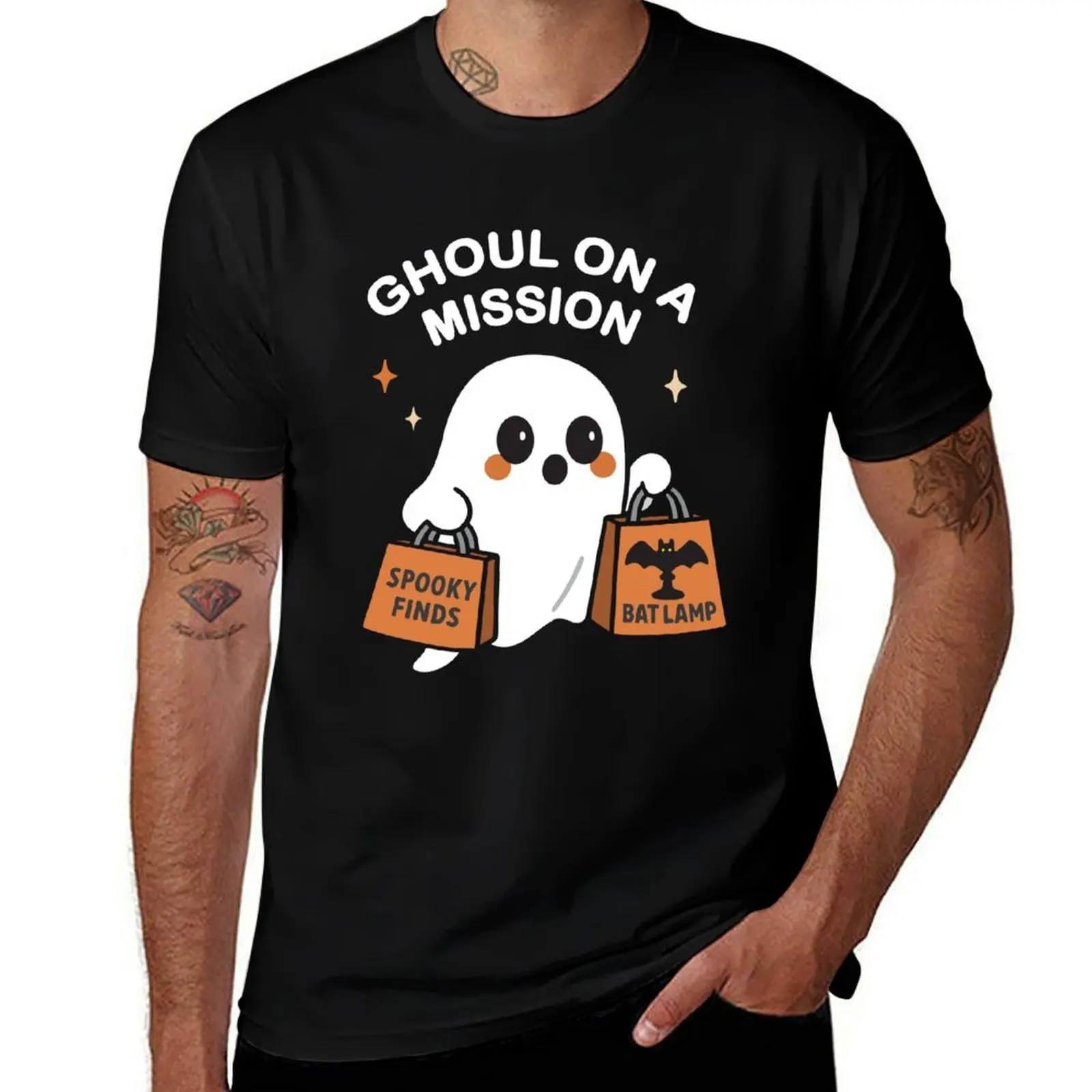 

Halloween Ghost T-Shirt, Ghoul on a Mission Shirt, Spooky Finds Tee, Unisex Softstyle Tee, Perfect for Halloween Gifts T-Shirt