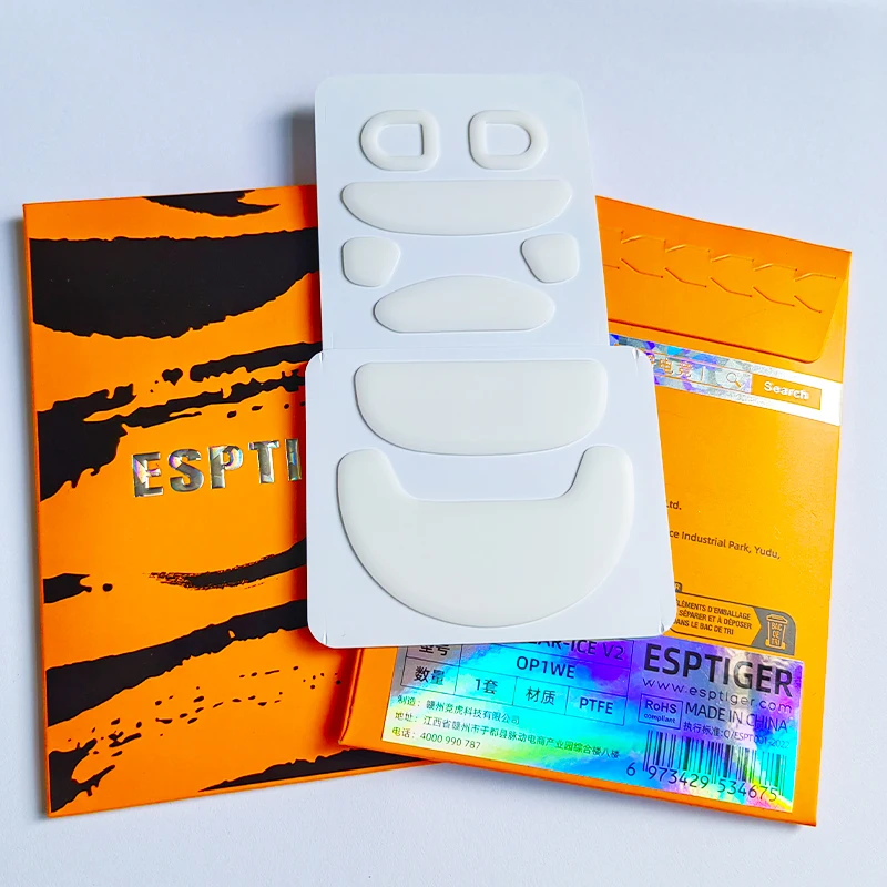 1 Pack Esports Tiger ICE V2 Mouse Skates Mouse Feet for ENDGAME GEAR OP1WE White Glides Curve Edge