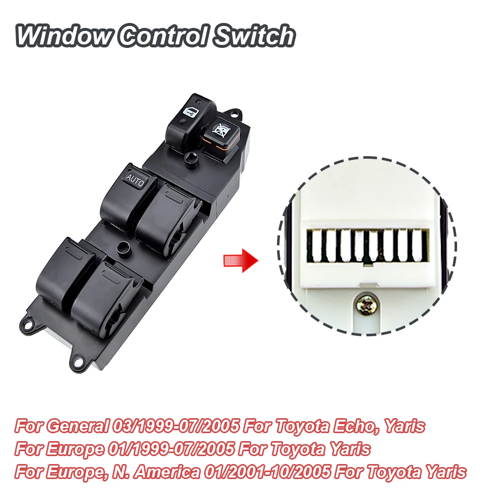 

Главный переключатель управления окном 84820-60090 84820-AA011 для Toyota Camry Hilux Land Cruiser 1996-2002 2003 2004 2005 2006 2007 2008