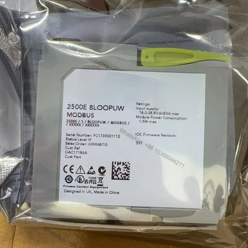 PAC 2500 2500E-S-8LOOPUW-PROFIBUS PAC T2550 Module Eurotherm T2550-MB-TCPM Plc Programming Controller