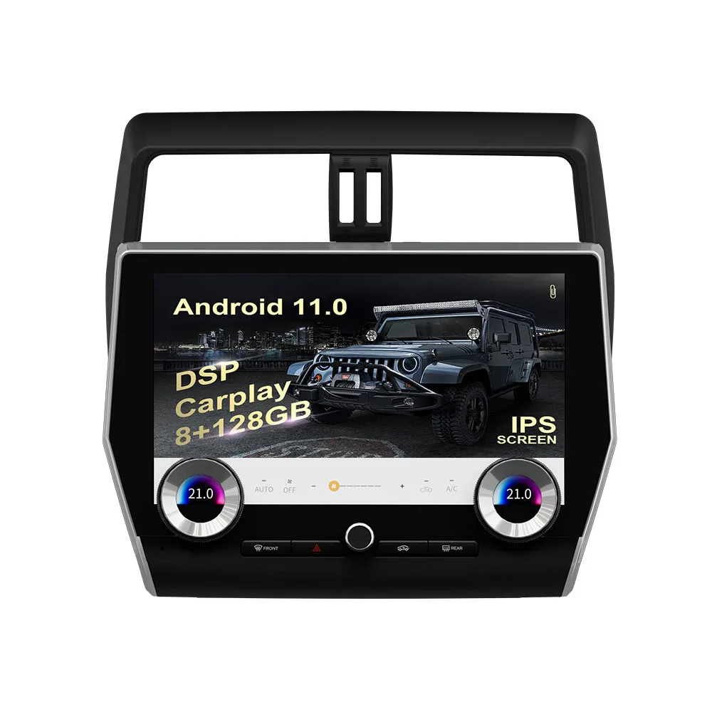 

For Toyota Prado 2018-2021 Car Multimedia Player GPS Navigation Radio Auto touch screen Carplay Stereo Android 11.0 Head Unit