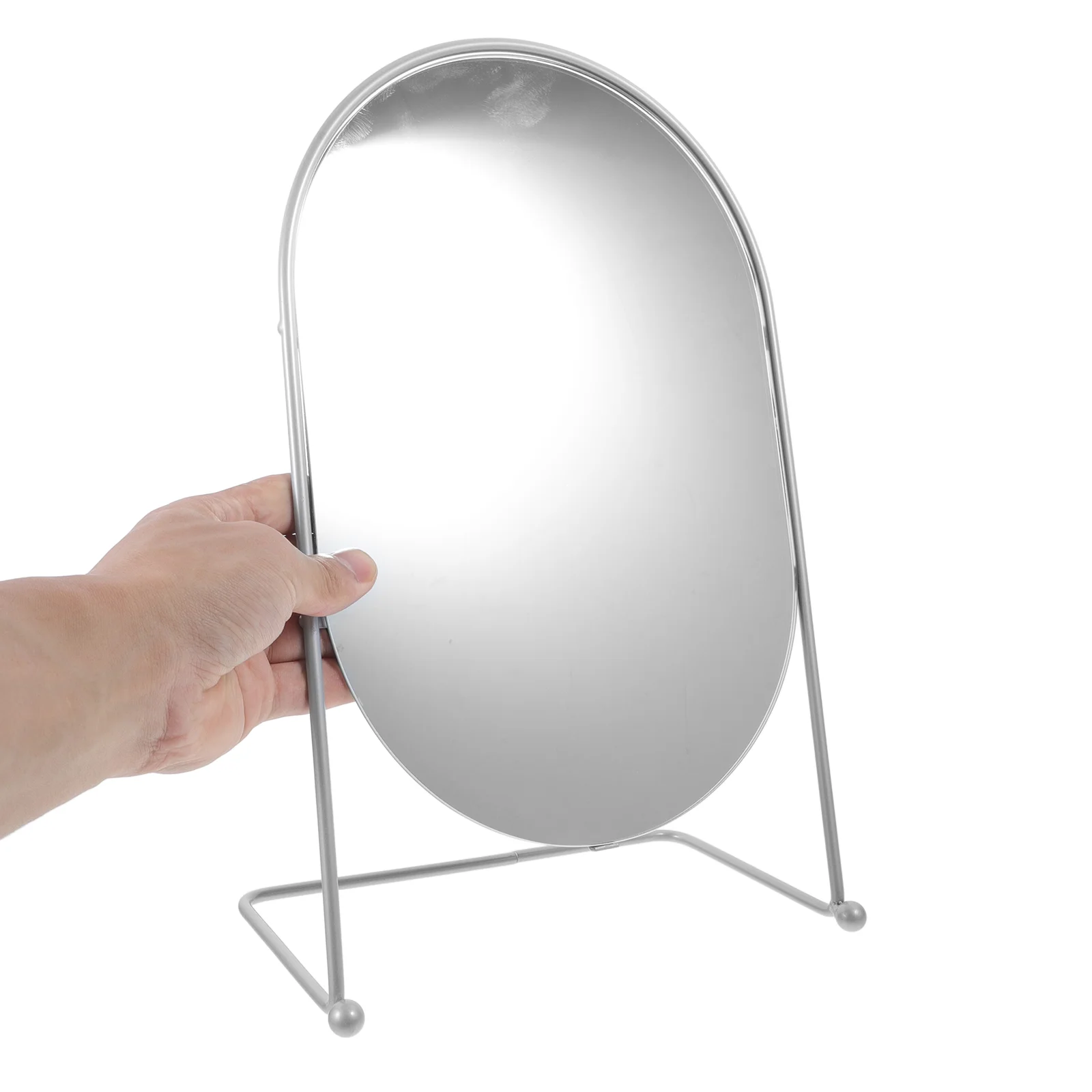 13 Inch Dresser Dressing Table Vanity Mirror Small Desk Top with Stand 3500X2100X1200CM Dorm Silver Bedroom