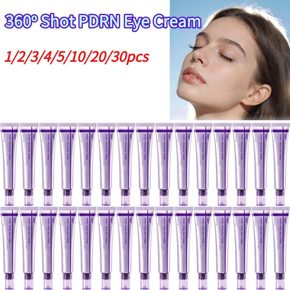 360º Shot PDRN Eye Cream Targets Remove Wrinkles Crow's Feet Fade Dark Circles Brightens Dull Skin Tone Firms The Eye Area Cream