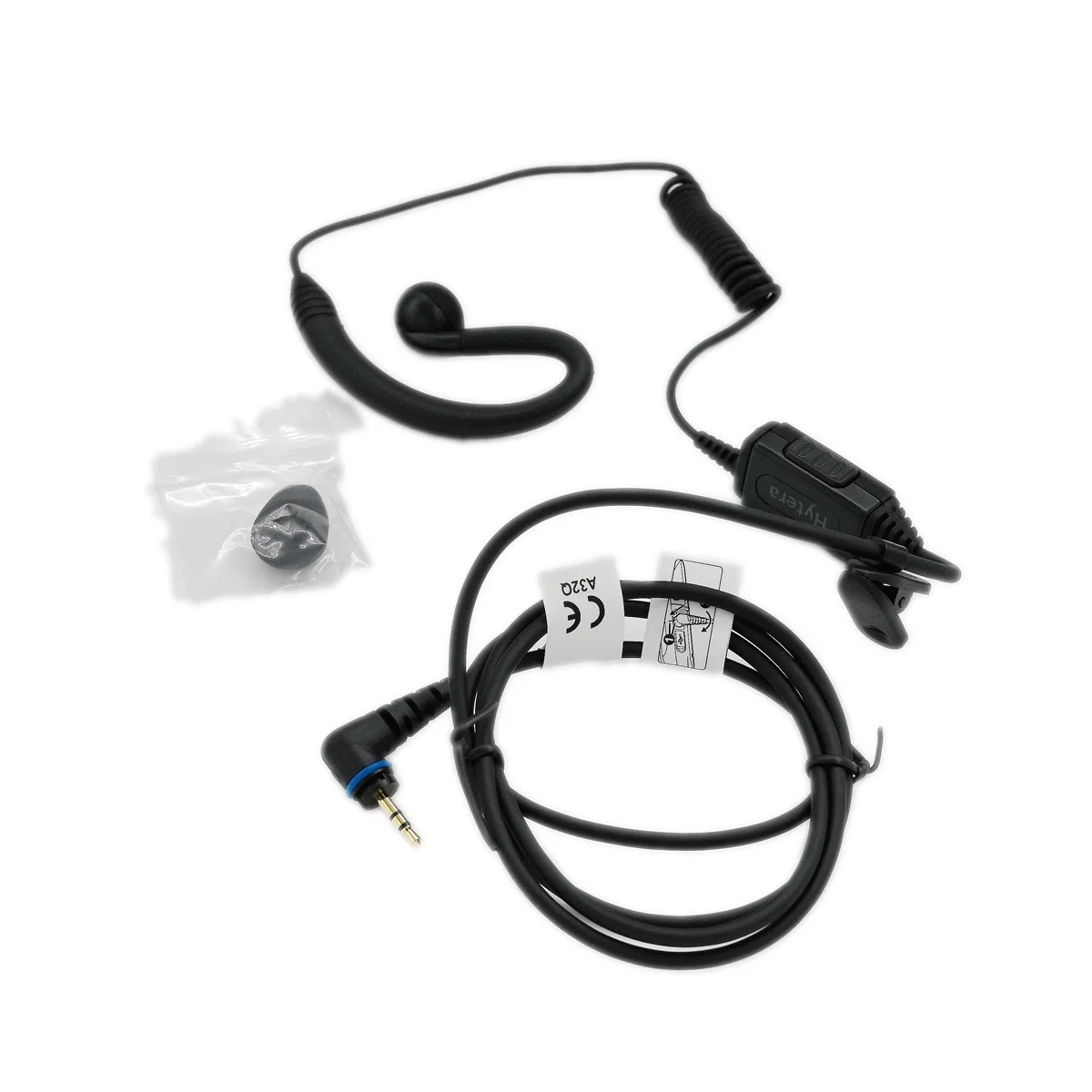 HYT EHS16 Earpiece C-style for Hytera PD372 PD375 PD378 PD360 PD362 PD355 PD365 PD366 BD3 PNC370 Two Way Radio PTT Mic Earhook
