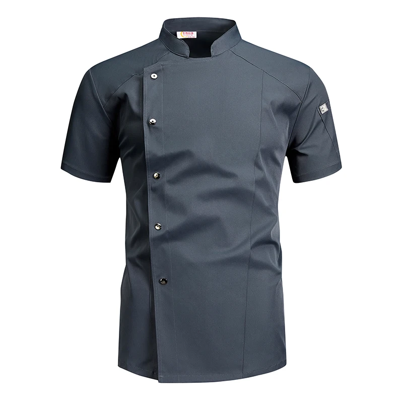 Chef's Coat With Mesh Lightweight Chef Jacket Men Short Sleeve Chef Uniform for Kitchen,Restaurant,Bakery