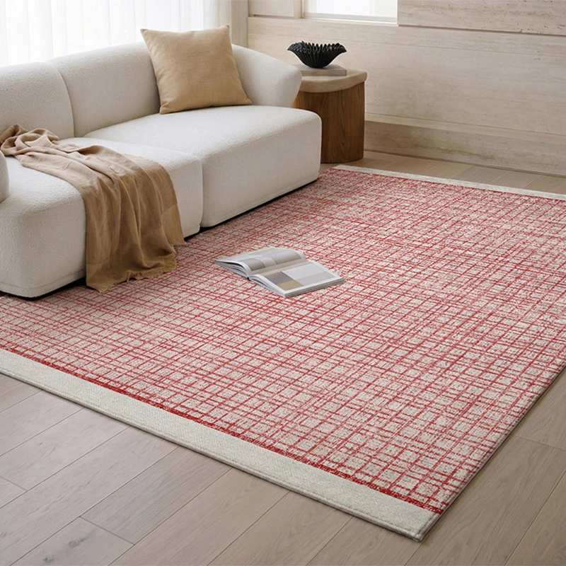 French Style Living Room Carpet Pink Vintage Sofa Cloakroom Bedside Floor Rug Easy to Clean Girl Room Bedroom Rugs Carpet