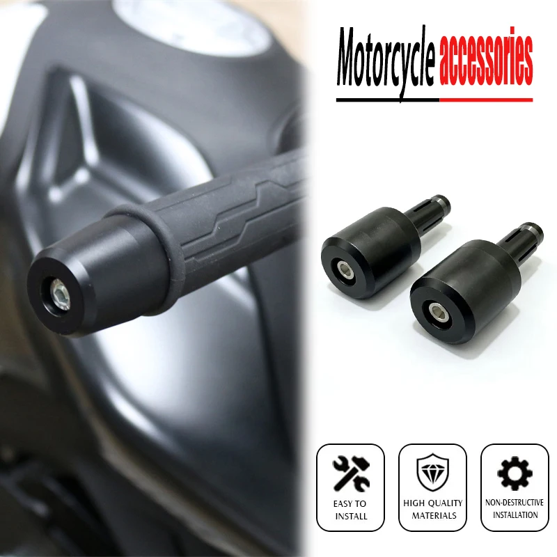 

7/8" 22mm Motorcycle Handlebar Grips End Handle Bar Cap End Plug For Suzuki GSR600 GSR750 GSR400 GSR250/S/F GSR 600 750 400 250