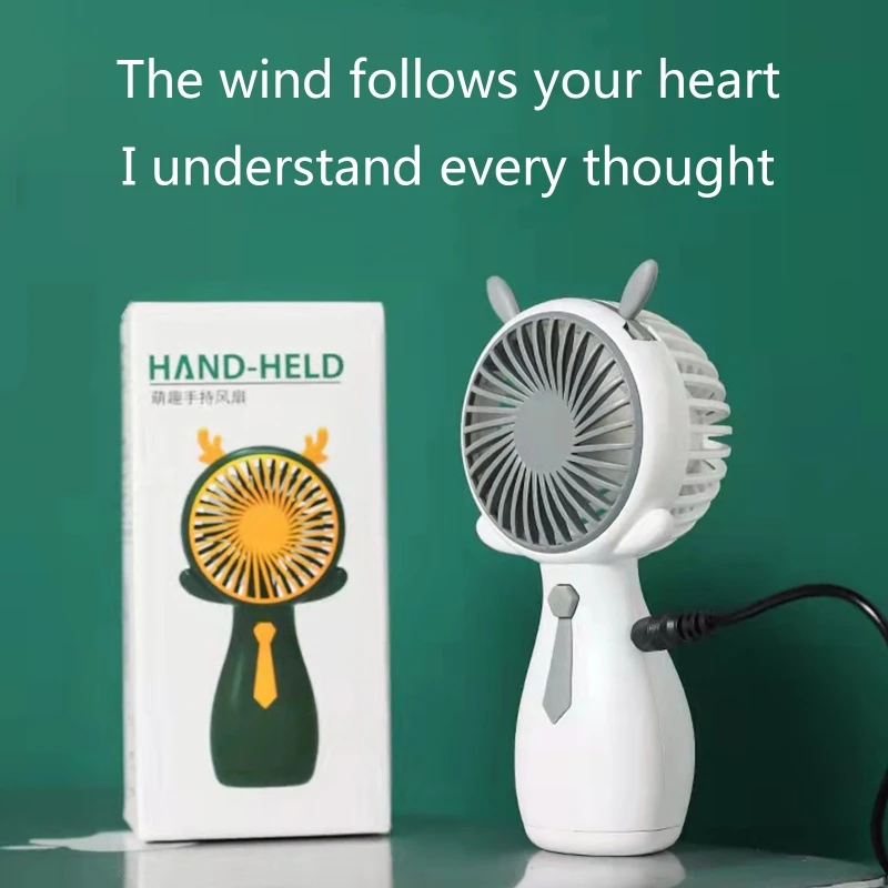 لطيف مروحة صغيرة محمولة USB مروحة التبريد الكرتون للقطط مروحة شخصية هادئة Ventilador لغرفة النوم في الهواء الطلق التخييم حفلة