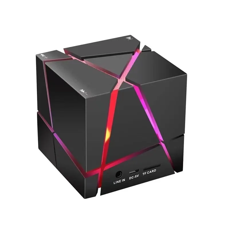 Mini Portable Bluetooth Speaker  Wireless Surround Sound TF Card Slot for Outdoor Use MP3 Music Player Built-in FM Radio