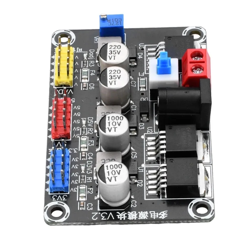 

Power Supply Module DC 3.3V DC 5V Adjustable Constant Voltage Power Module LM 2596/XL 2596 S-Chip Smart Car Test Power Supply