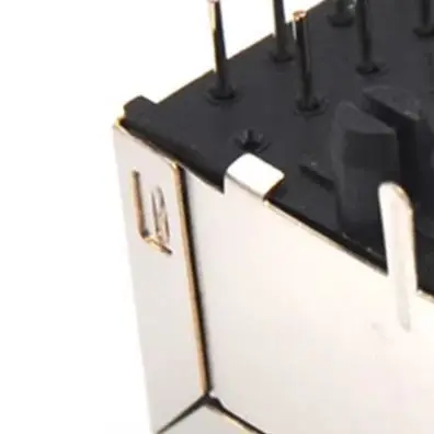 10PCS 8P8C Female Socket Connector For PCB Mount Ethernet Network Jack Silver 18x13mm Industrial Terminal Block