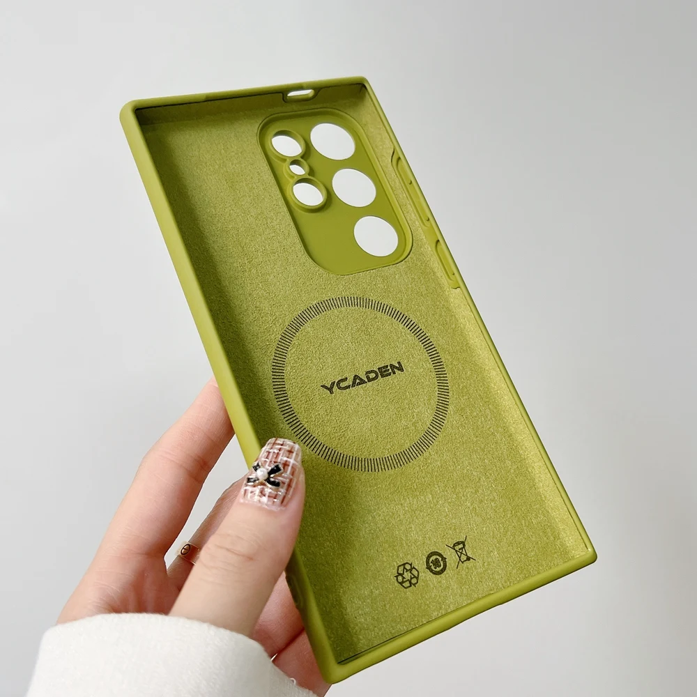 Coque de téléphone en silicone souple à chargement magnétique sans fil, coque pour Samsung Galaxy S23 Ultra S23 + S23