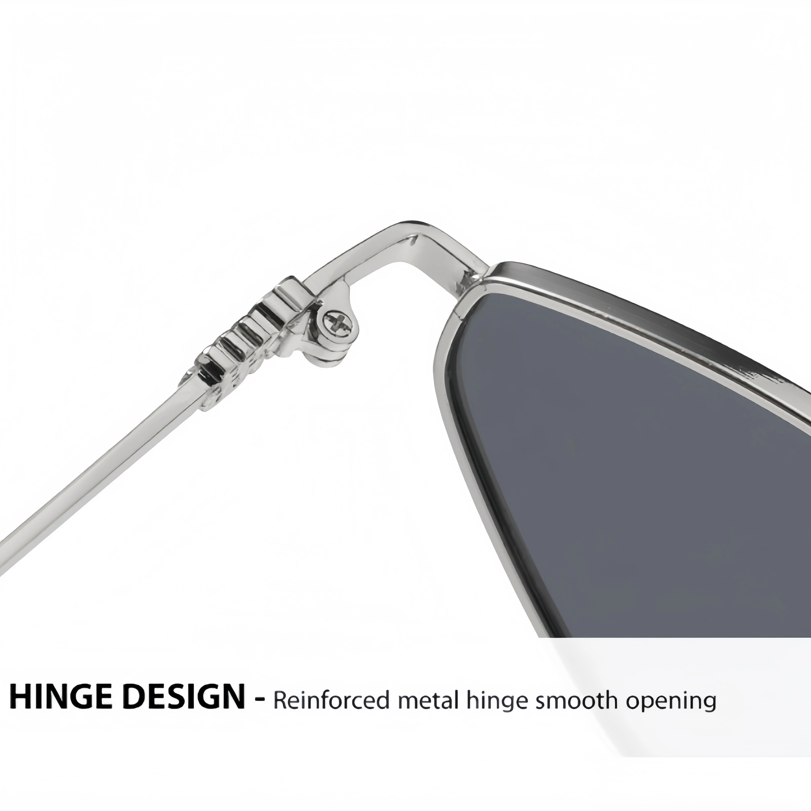 Fashionable Rhombus-Shaped Metal Sunglasses for Women, Versatile for Street Photography, Uv Protection Sunshade Glasses image 4