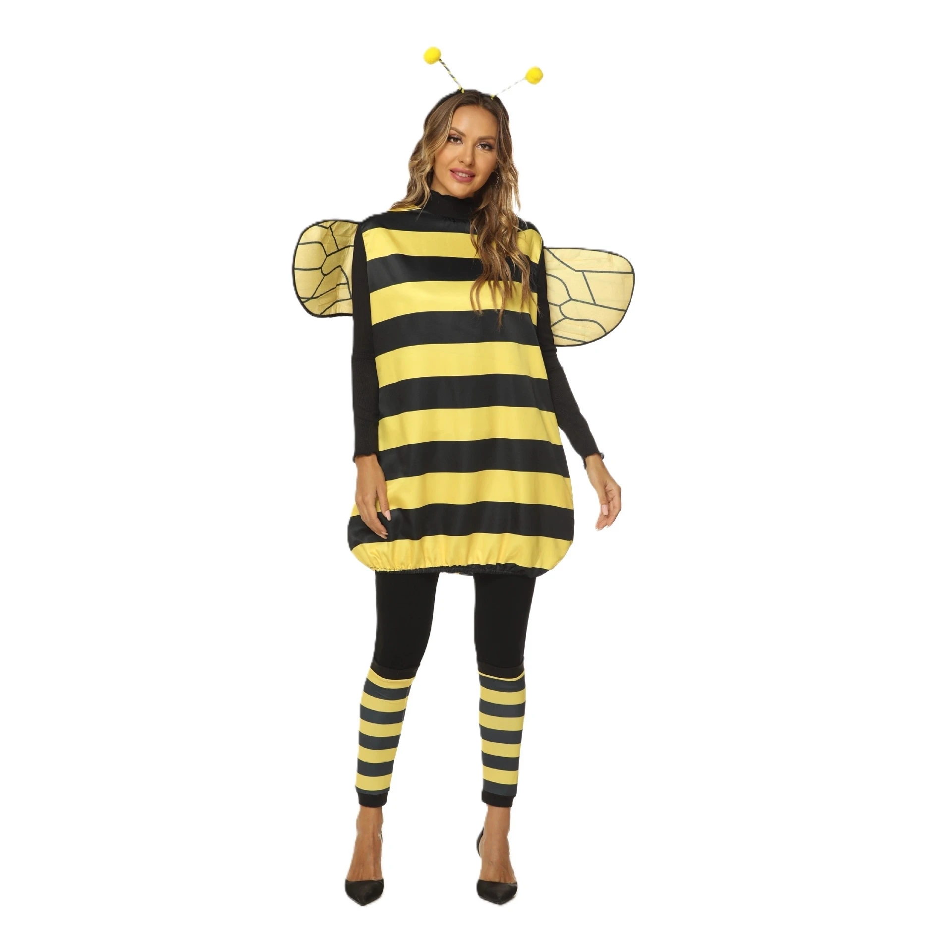 

Adult Halloween Cosplay Bee Insect Costume Festival Clothing Ethnic Stage Performance Women's Traditional Hanfu Style Outfit