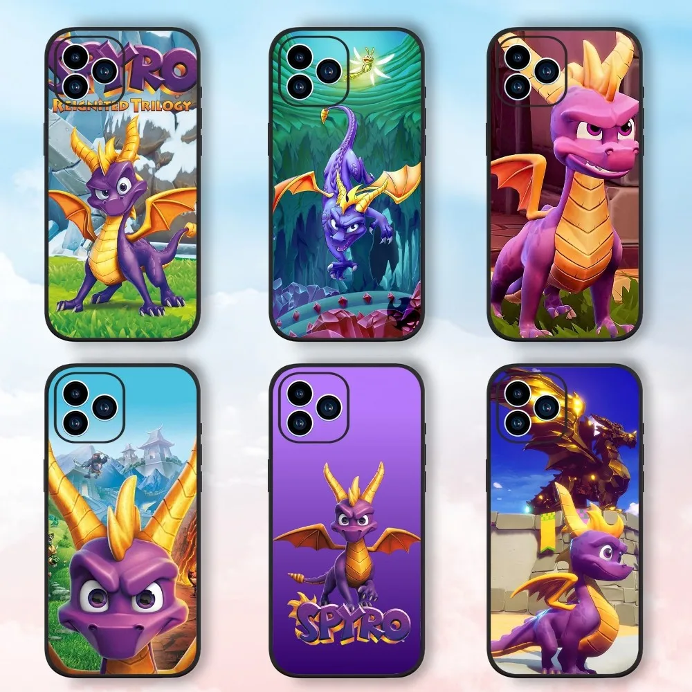 

Game Spyro the Dragon Phone Case For Samsung Galaxy A51 A71 A41 A21S A11 A03S A12 A32 A52 5G Silicone Cover