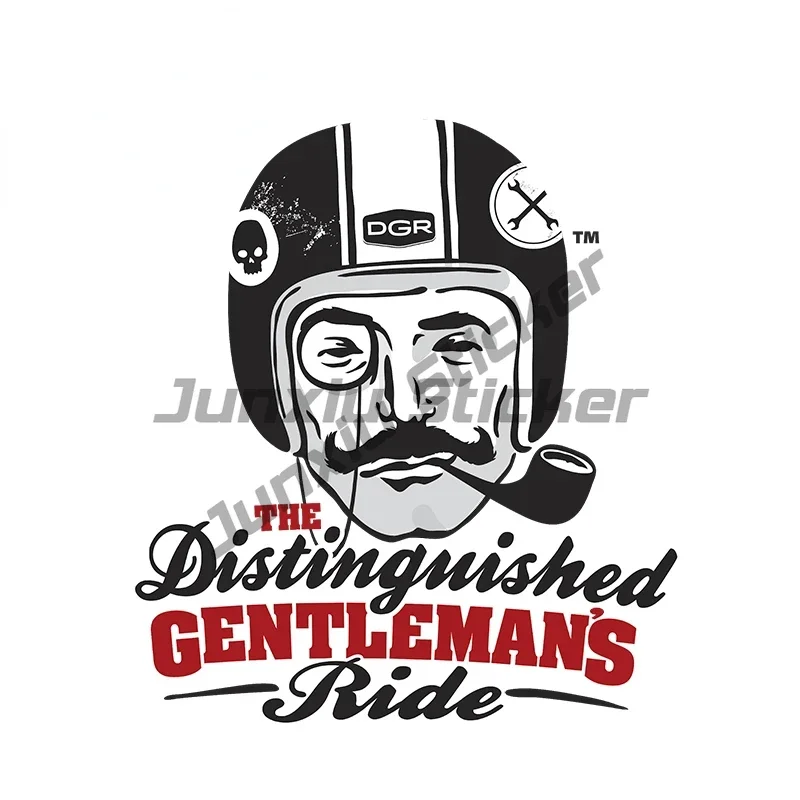 Newly Designed Car Distinguished Gentleman Ride Styling Decal Helmet Sticker Bumper Trunk Waterproof Car Sticker