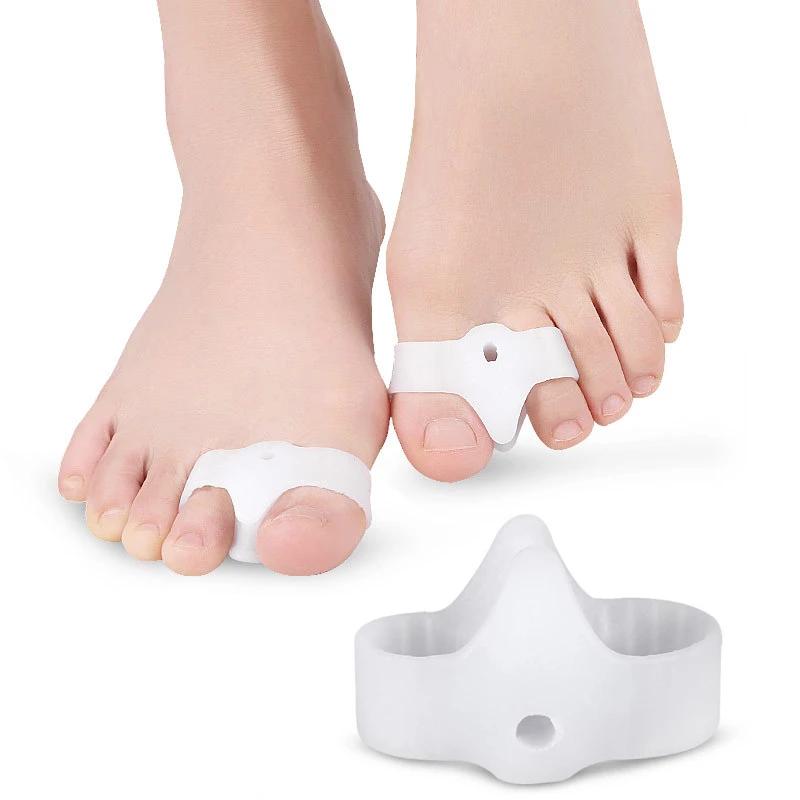 

6pieces=3pairs Gel Hammer Toe Separators Orthopedic Hallux Valgus Straightener Splitter Silicone Corrector Foot Care Protector