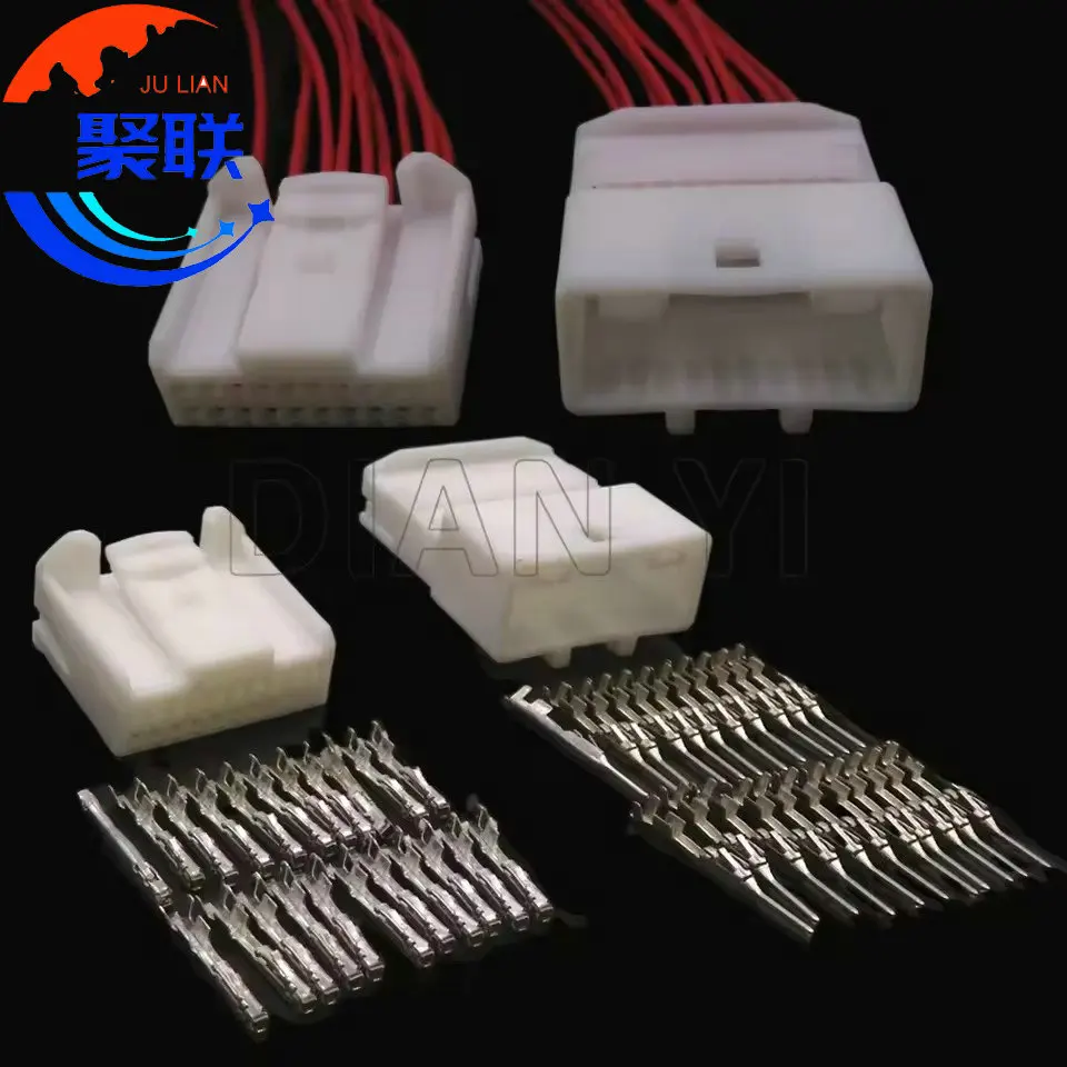 1Set 20Pin 4F2062-0000 7283-8156 90980-12460 Auto Car CD Player Wire Connector Audio Cable Socket For Toyota