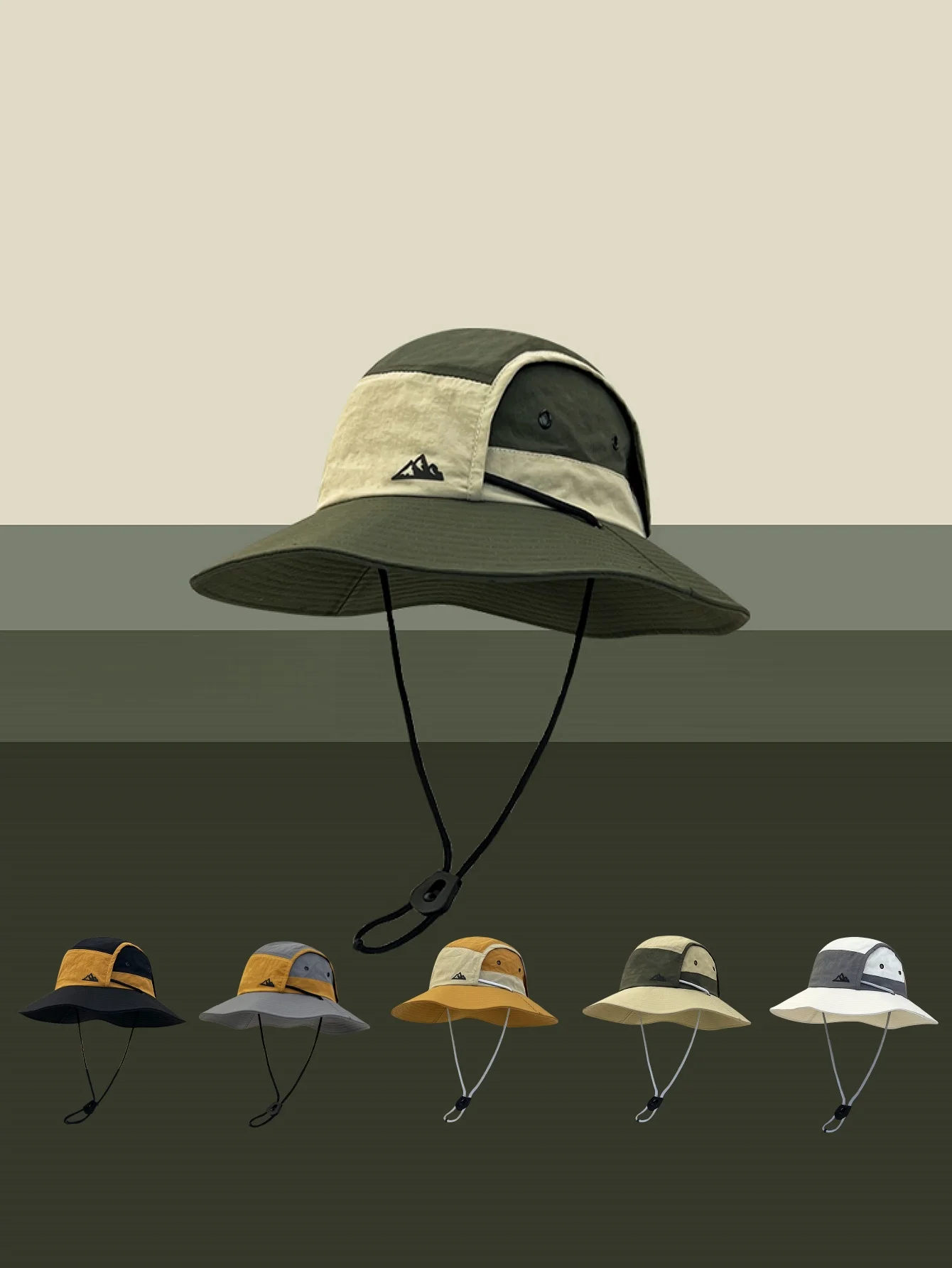 قبعة رعاة البقر الغربية سريعة الجفاف للنساء للربيع والصيف لتسلق الجبال وصيد الأسماك قبعة واقية من الشمس قبعة صياد رفيعة قابلة للتنفس #1