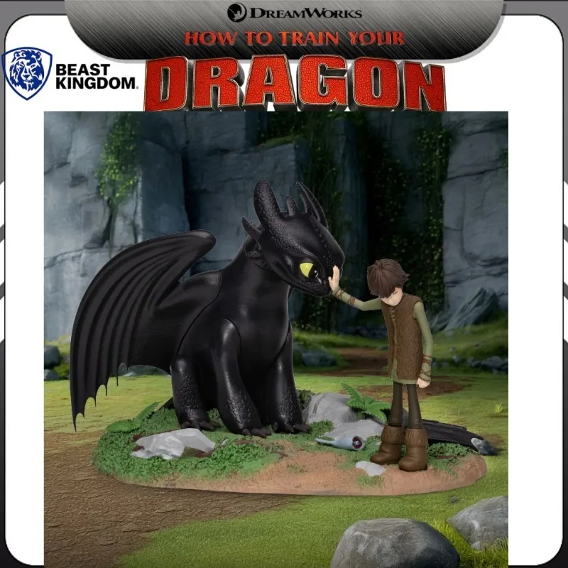 

Оригинальная фигурка-статуэтка Beast Kingdom How To Train Your Dragon D-Stage DS-178 Беззубик и Хикуп, модель игрушки, подарок, в наличии