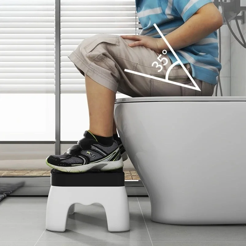 Portable Squatty Potty Footrest Non-slip Toilet Step Stool for Bathroom Potty Posture Aid