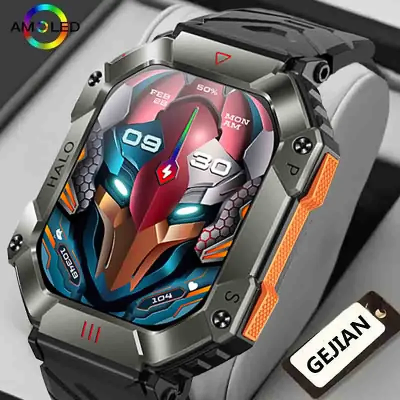 

Men's New Military Bluetooth Call Smart Watch Outdoor Large Battery Sports Waterproof Compass Men's Electronic Smart Watch 2024